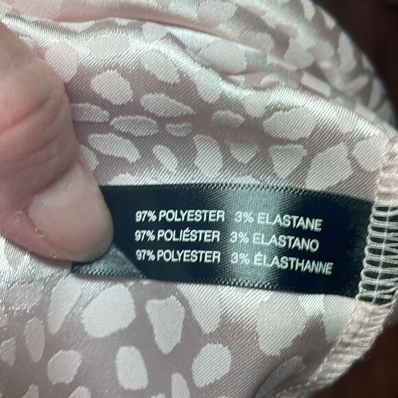 BCBGMaxAzria pink PJ Top, leopard print, XL - Picture 6 of 7